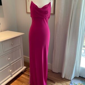 Elegant Pink Evening Gown